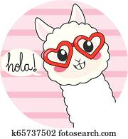Cute Hola Llama Cute Hola Llama