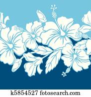 Seamless Hibiscus Hybrid Pattern Seamless Hibiscus Hybrid Pattern