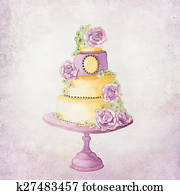 Wedding Cake Illustration Wedding Cake Illustration