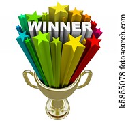 Winner Trophy - Burst of Stars Fireworks Winner Trophy - Burst of Stars Fireworks