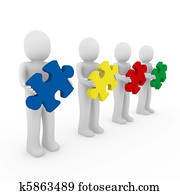 3d, גברים, בלבל, שיתוף פעולה