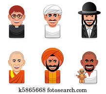 Avatar people icons (religion) Avatar people icons (religion)