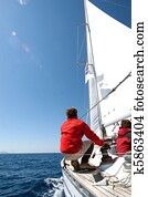 People on sailing boat People on sailing boat