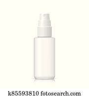 Realistic Cosmetic bottle can sprayer container. Realistic Cosmetic bottle can sprayer container.