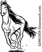 Running horse Running horse
