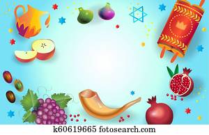 Shana Tova! Happy Jewish New Year Rosh Hashanah greeting card Shana Tova! Happy Jewish New Year Rosh Hashanah greeting card
