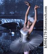 Swan Lake - Odette and Swans Swan Lake - Odette and Swans