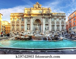 Trevi Fountain, rome, Italy. Trevi Fountain, rome, Italy.