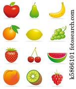 פירות, איקונים