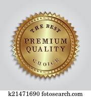 ベクトル, ラウンド, 金, バッジ, ラベル, ∥で∥, テキスト