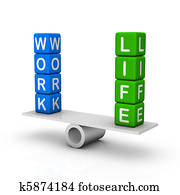 arbeit, und, leben, gleichgewicht