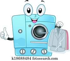 Dry Clean Machine Mascot Dry Clean Machine Mascot