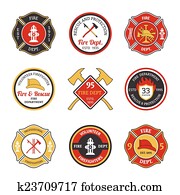 Fire department emblems Fire department emblems