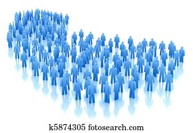 People crowd concept isolated People crowd concept isolated