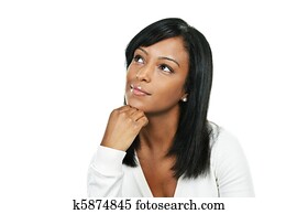 Young woman thinking Young woman thinking