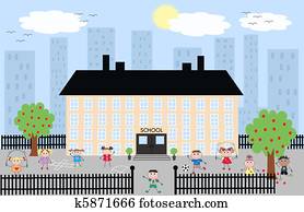 מגרש משחקים של בית הספר