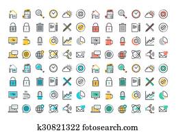 套間線, 鮮艷, 圖象, 彙整