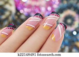 Elegant nail design. Elegant nail design.