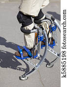 Leg in jumping boots-  jolly  jumper.