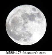 Phase of the moon, full moon. Ukraine, Donetsk region 19.03.11