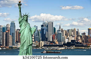 tourism concept new york city with statue liberty tourism concept new york city with statue liberty