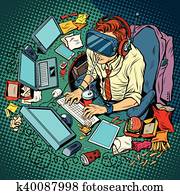 זה, *יורם, לעבוד ב, computers,, מציאות ורטואלית