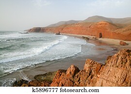 Coast of the Atlantic Ocean. Morocco