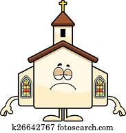 Sad Cartoon Church Sad Cartoon Church