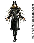 Steampunk lady necromancer Steampunk lady necromancer
