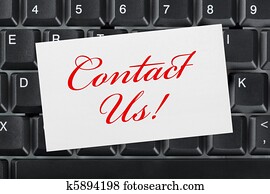 コンピュータキーボード, そして, カード, 私達に連絡しなさい