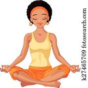 African American Yogi Girl African American Yogi Girl