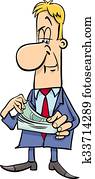 businessman with money