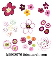 floral, flower elements floral, flower elements