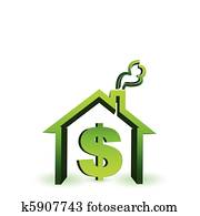 house with dollar sign icon