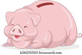 Piggy Bank Fat Illustration Piggy Bank Fat Illustration