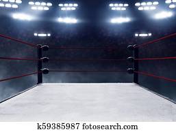 Professional boxing ring Professional boxing ring