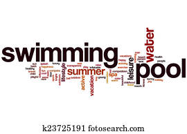Swimming pool word cloud Swimming pool word cloud