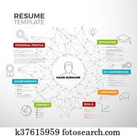 vektor, original, minimalist, cv, /, fortsetzen, schablone vektor, original, minimalist, cv, /, fortsetzen, schablone