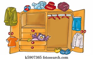 wardrobe with clothes wardrobe with clothes