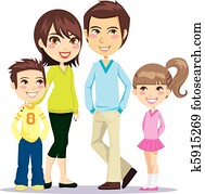 glad smiling, familie