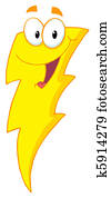 glücklich, wetterleuchten, maskottchen glücklich, wetterleuchten, maskottchen