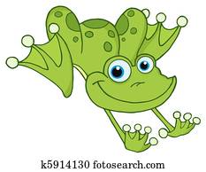 Leaping Green Frog Leaping Green Frog