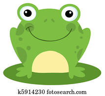 Smiling Frog On A Lily Pad Smiling Frog On A Lily Pad