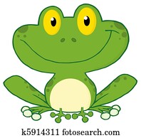 Smiling Green Frog Smiling Green Frog
