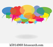 Talk and speech bubbles Talk and speech bubbles