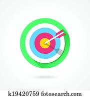 Vector Target Marketing Icon Vector Target Marketing Icon
