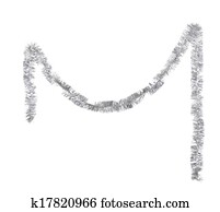 חג המולד, כסף, tinsel.