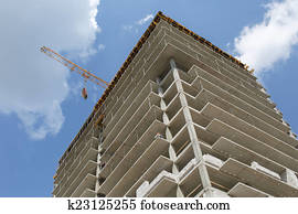 edificio, de, apartamentos