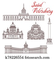 Saint Petersburg travel landmarks. Russian tourism Saint Petersburg travel landmarks. Russian tourism