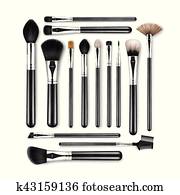 Vector Set of Black Clean Professional Makeup Concealer ...